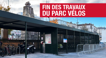 Nouveaux aménagements au Parc Vélos de la Gare SNCF