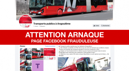 PAGE FRAUDULEUSE FACEBOOK - ARNAQUE